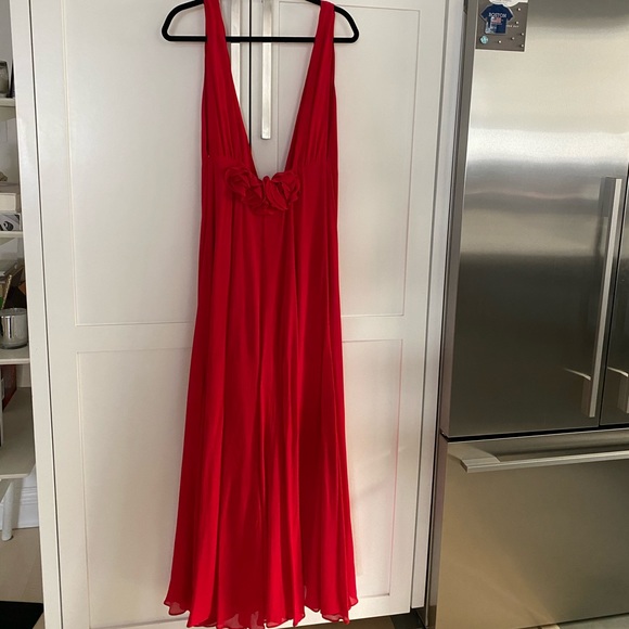 Reformation Red Dress Gown Size 2 - Picture 2 of 12